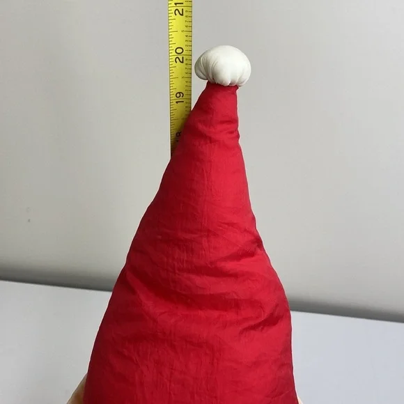 Vintage Puffy Nylon Parachute Santa Plush Stuffed 20" - Picture 8 of 8